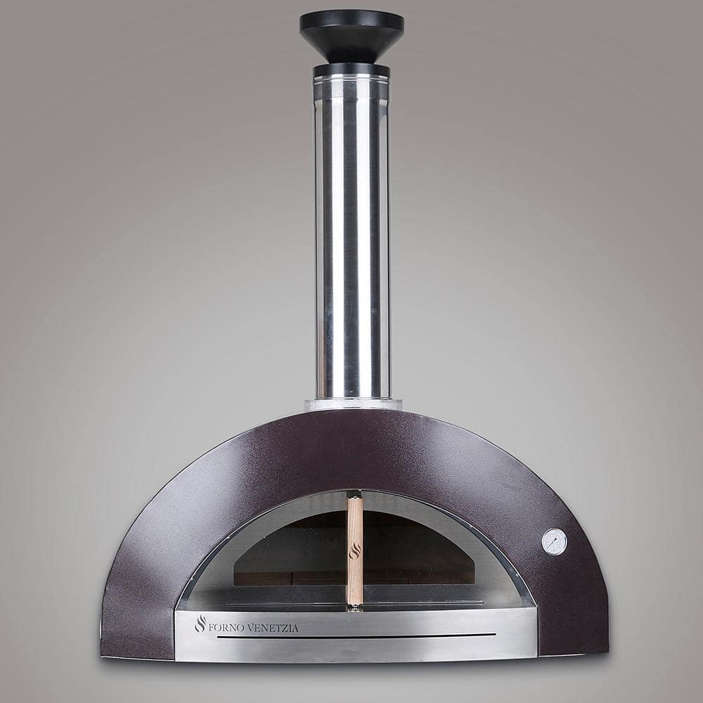 Forno Venetzia Forno Venetzia Bellagio 200 Stainless Steel Countertop Wood Burning Pizza Oven