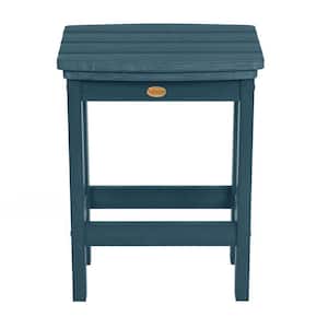 Lehigh Nantucket Blue Counter-Height Recycled Plastic Outdoor Bar Stool