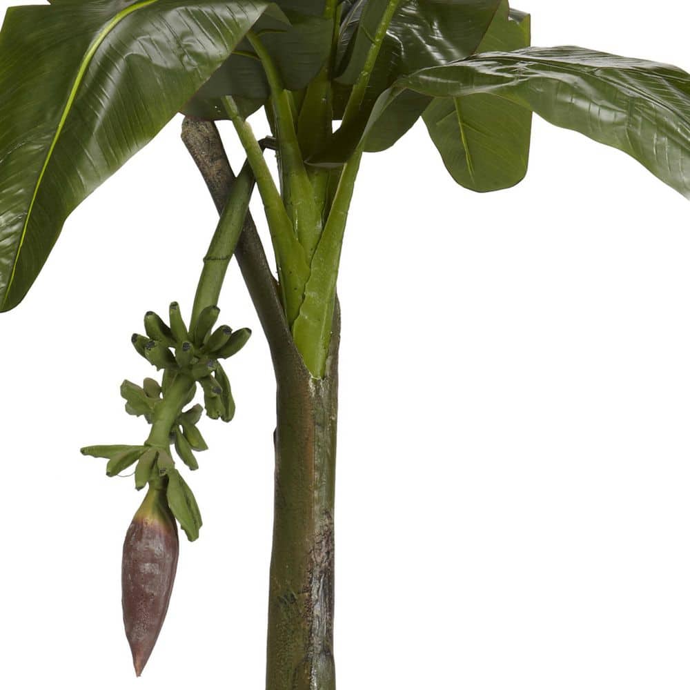 6-Foot Green Silk Banana Tree in Decorative Pot