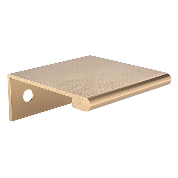 Richelieu Hardware Lincoln Collection 1 in. (25 mm) Modern Brushed Champagne Bronze Cabinet Egde Pull