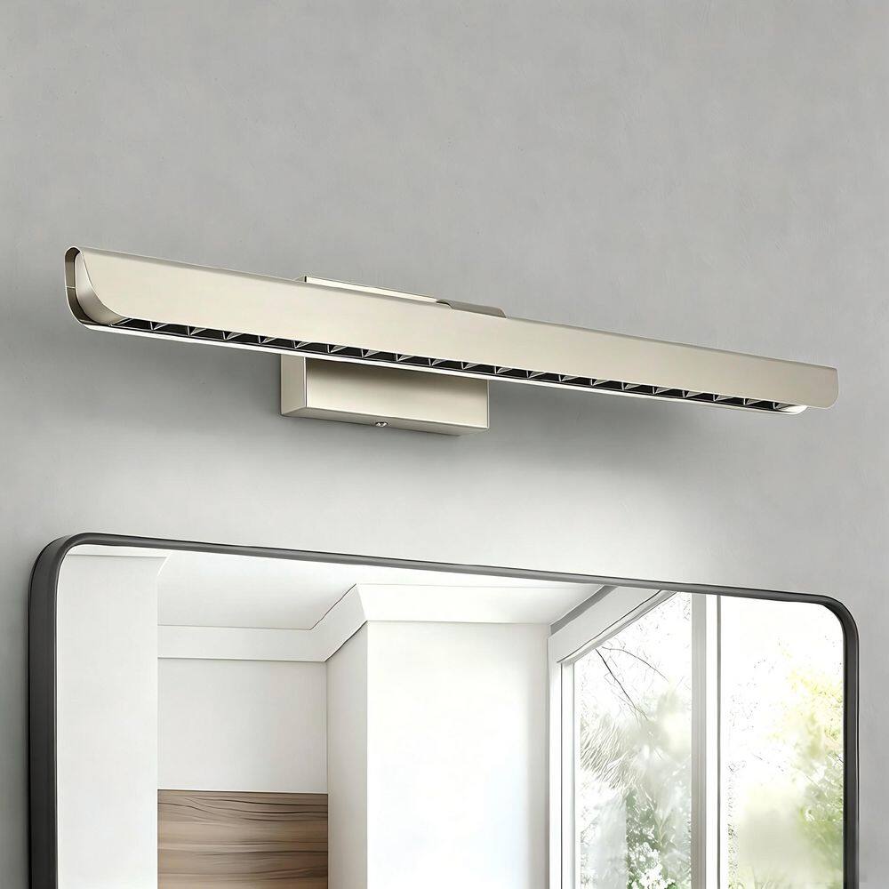 34.45 in. Brushed Nickel Bathroom Vanity Light with LED Dimmable 5500K price history on PriceWatchPro
