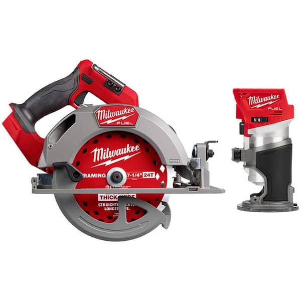 M18 FUEL 18V Lithium-Ion Brushless Cordless 7-1/4 in. Circular Saw w/ Router