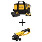 ATOMIC 20V MAX Lithium-Ion Cordless Impact Driver Kit and 20V MAX Cordless 4-1/2 in. to 5 in. Grinder