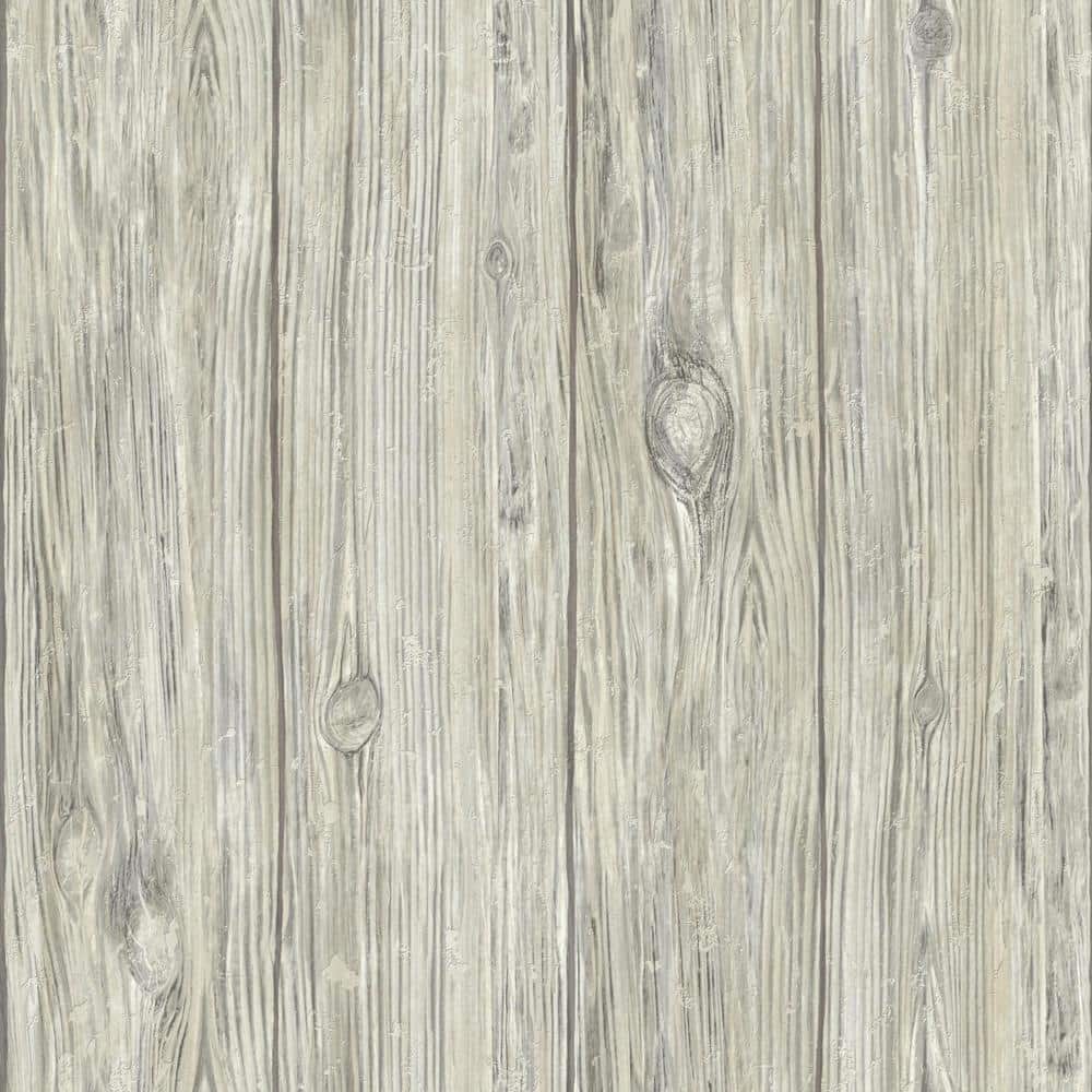 UPC 034878331287 product image for RoomMates Grey Mushroom Wood Peel and Stick Wallpaper (Covers 28.18 sq. ft.) | upcitemdb.com