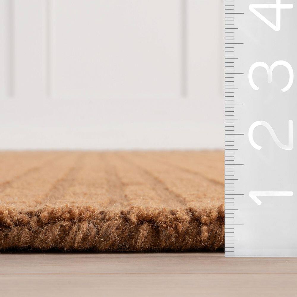 Southwest Rust Handmade Wool Striped 4' x 6' Area Rug