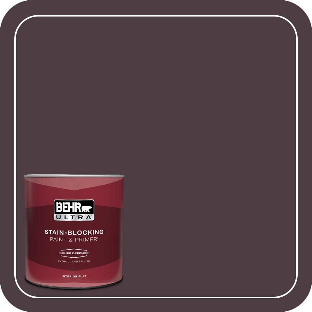 1 qt. #T18-04 Nocturne Shade Extra Durable Flat Interior Paint & Primer price history on PriceWatchPro
