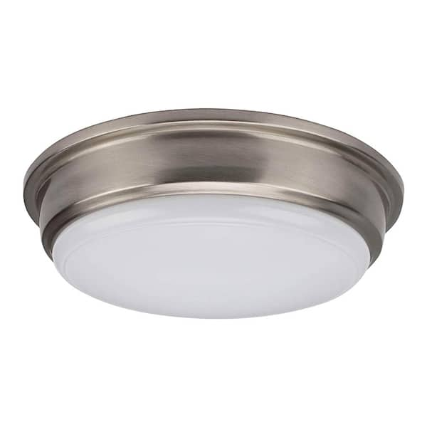 Unbranded Dana 10 in. 1-Lights Brushed Nickel LED Flush Mount