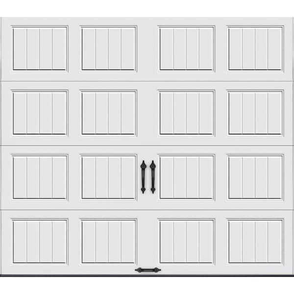 Clopay Gallery Steel Short Panel 8 ft x 7 ft Insulated 18.4 R-Value White Garage Door without Windows