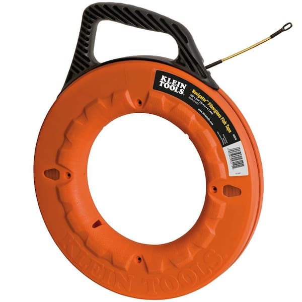 Klein Tools 100 ft. Fiber glass Fish Tape with Spiral Leader