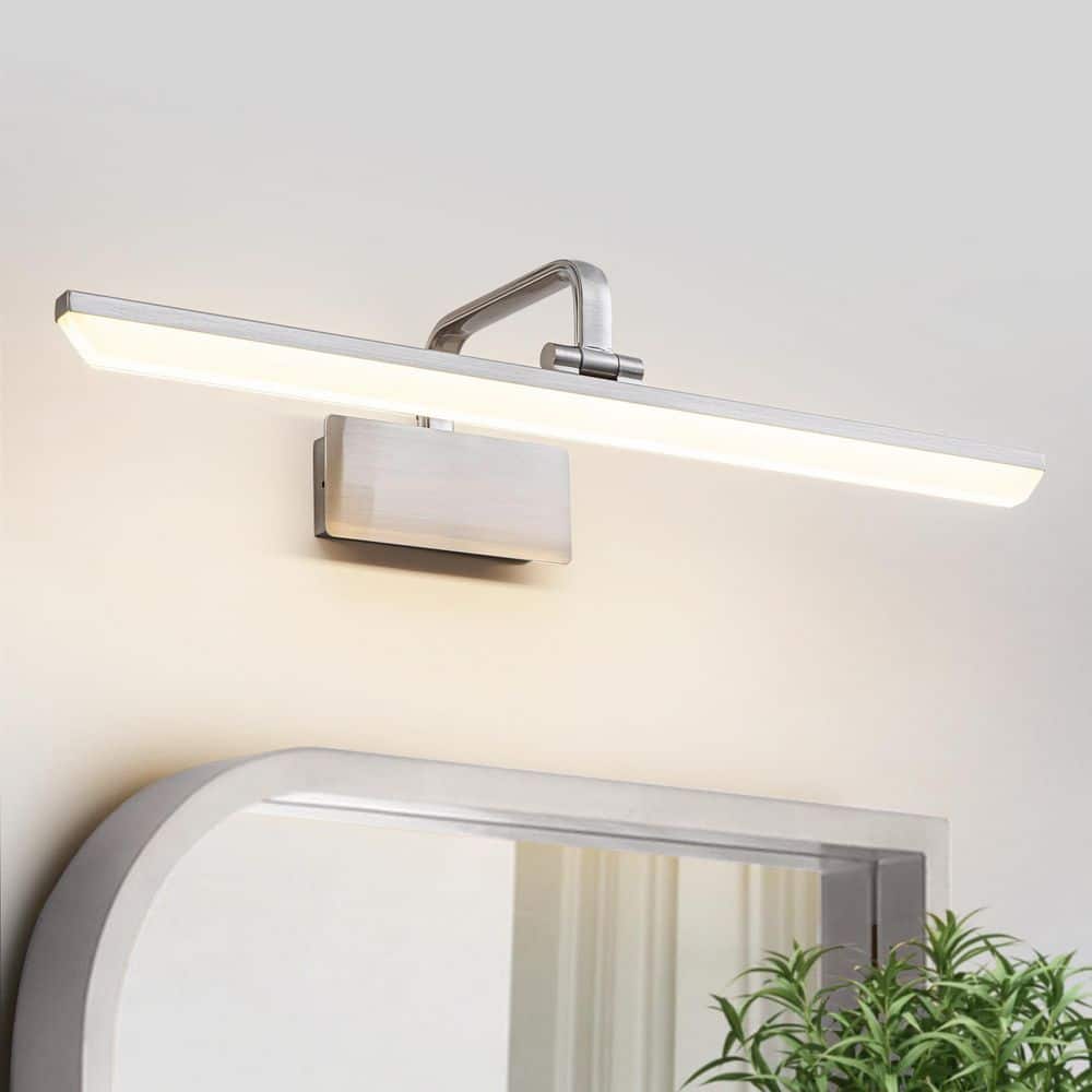 HUOKU Nimbus LED-Light 23.6 in. W Brushed Nickel Integrated LED