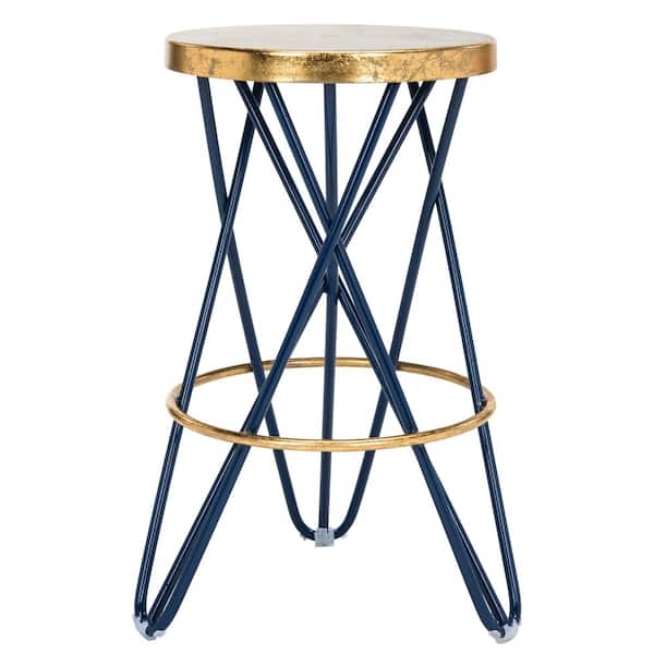 Safavieh Lorna Navy/Gold Counter Bar Stool