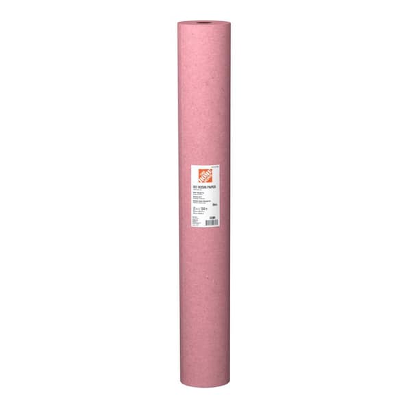 35 in. x 150 ft. 9 Mil Red Rosin Paper Drop Cloth (2-Pack)