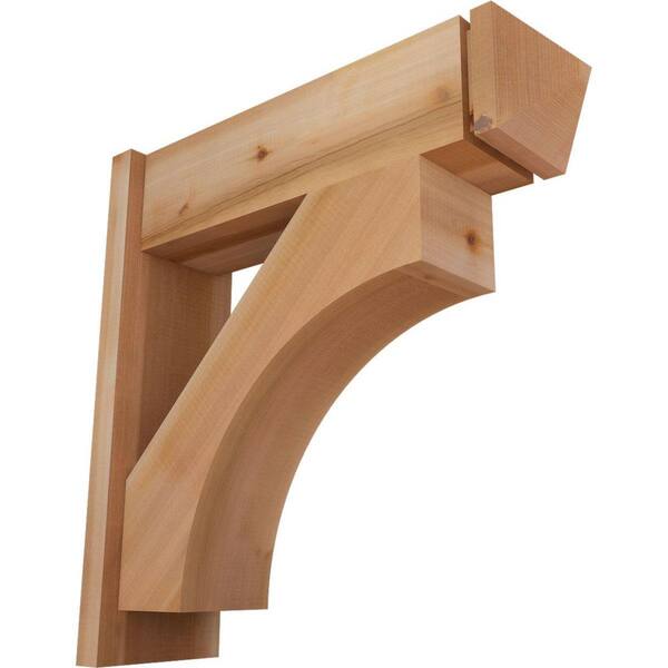 Ekena Millwork 8 in. x 26 in. x 26 in. Westlake Arts and Crafts Smooth Western Red Cedar Outlooker