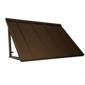 5 ft. Houstonian Metal Standing Seam Fixed Awning (24 in. H x 36 in. D) in Bronze