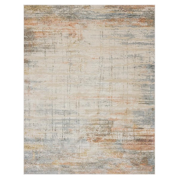 Kamilla Slate 8 ft. x 10 ft. Abstract Indoor Area Rug