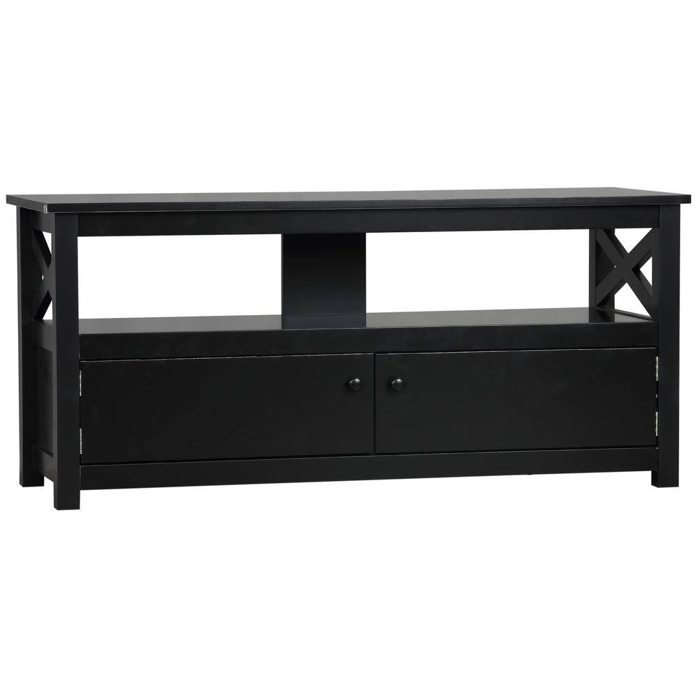 43.25 in. Black TV Stand for TVs up to 46 in