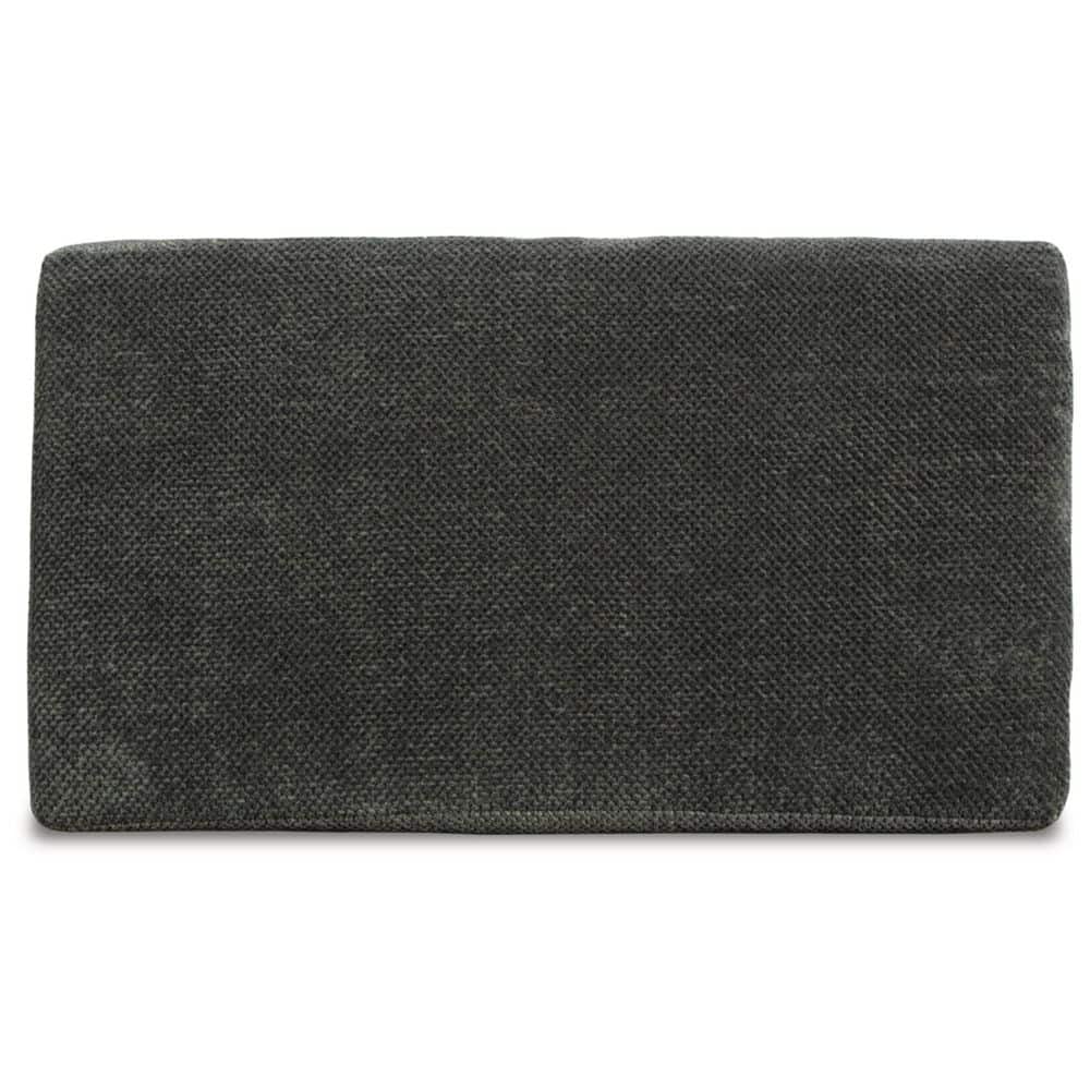 Karinne Black Polyester Oversized Accent Ottoman