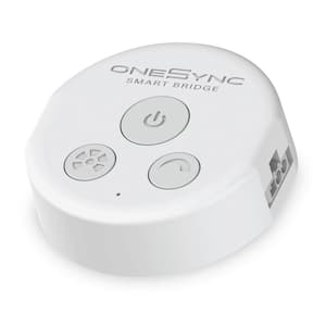 Onesync Under Cabinet White Wi-Fi Smart Bridge App Control Master Switch