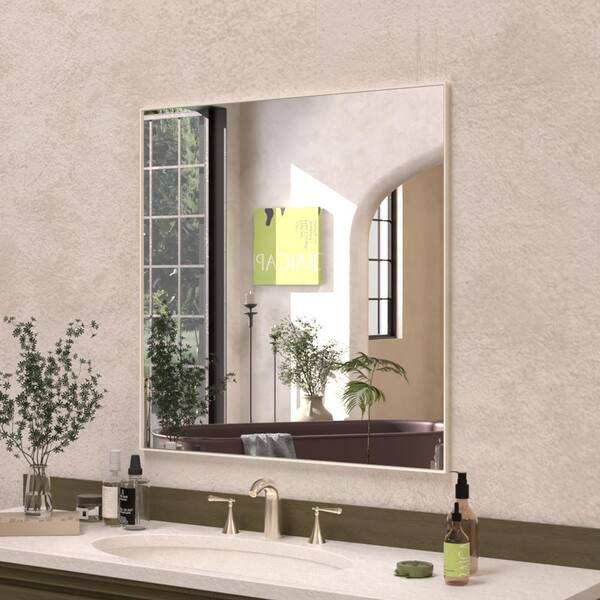 Hermitage Bath Sight 30 in. W x 30 in. H Rectangular Framed Wall ...