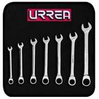 Metric Ratcheting 12-Point Combination Chrome Wrench Set (7-Piece)