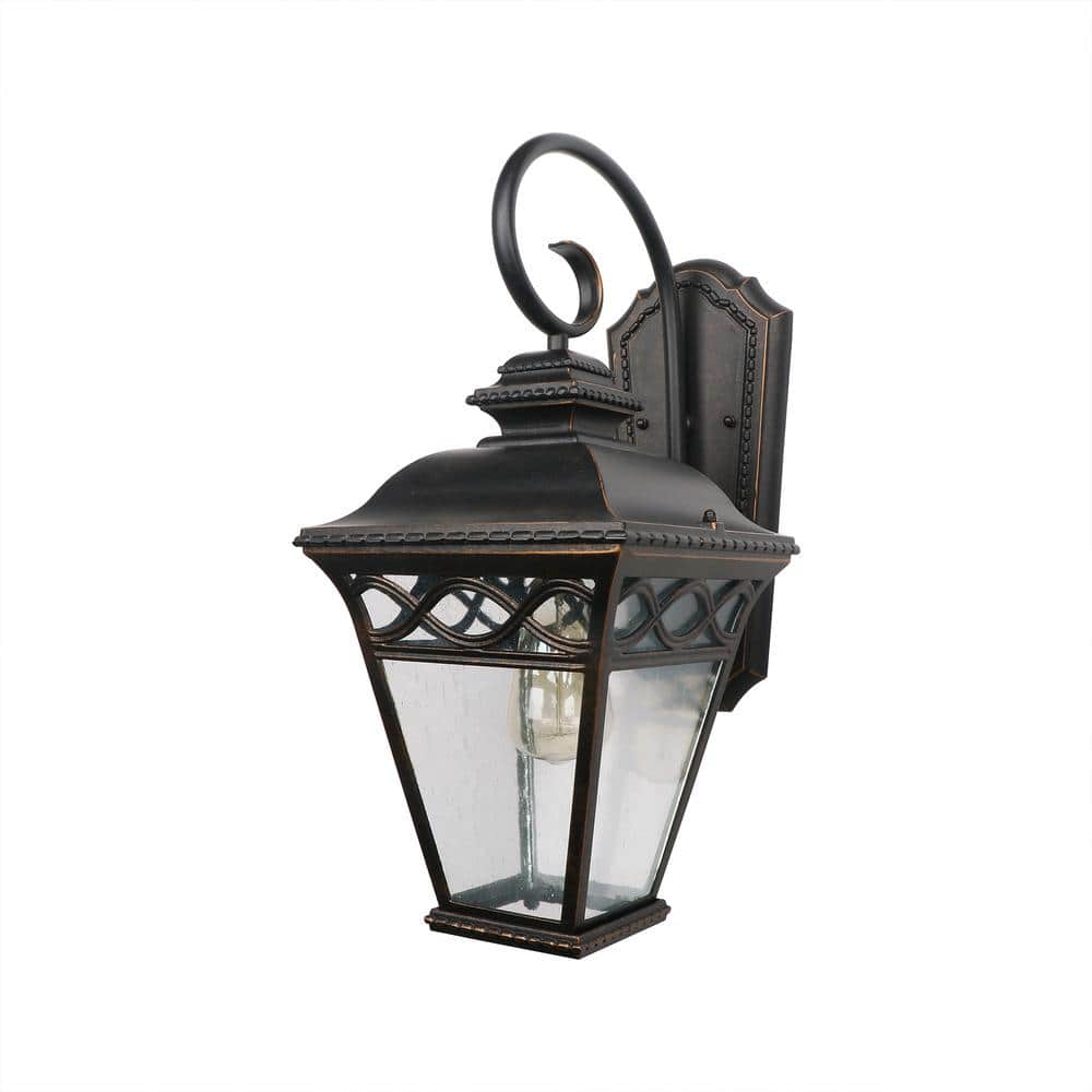 Cheri Medium 1-Light Oil Rubbed Bronze Outdoor Wall Lantern Sconce