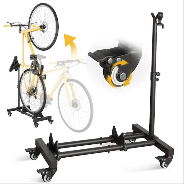55 lbs Capacity Vertical Bike Stand Freestanding Indoor Bike Storage Rack Upright Bicycle Floor Stand