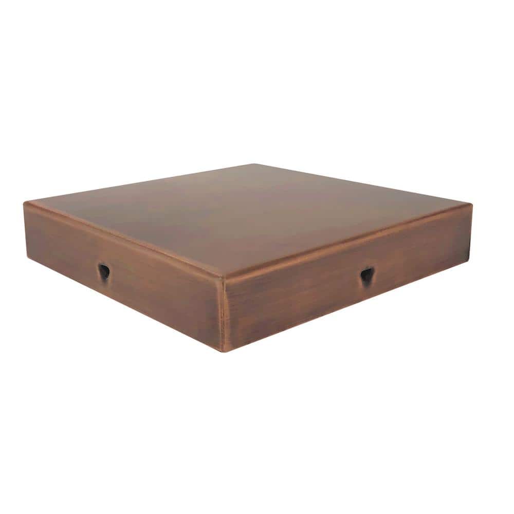 Eazy Cap 6 in. x 6 in. Copper Stainless Steel Modern Low-Profile Flat Top Post Cap (Pack of 12) price history on PriceWatchPro