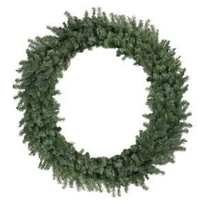 6 ft. Unlit Canadian Pine Artificial Christmas Wreath