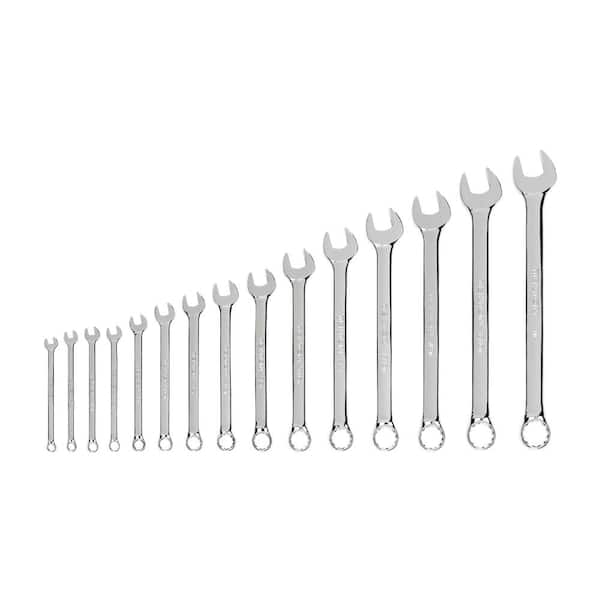 TEKTON 1/4 in. - 1 in. Combination Wrench Set (15-Piece)