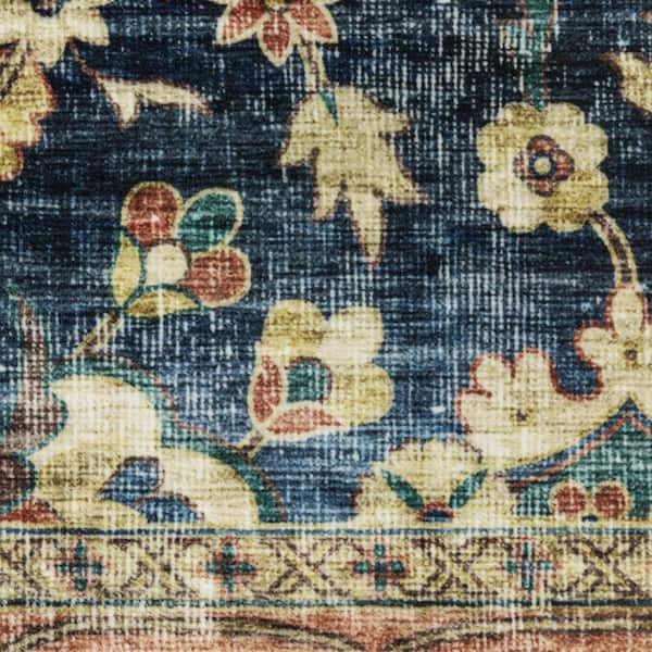 10 ft. x 13 ft. Ivory, Gold Oriental Washable Area Rug