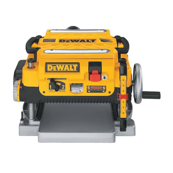 DEWALT 15 Amp 13 in. Corded Heavy-Duty Thickness Planer, (3) Knives, In/Out  Feed Tables, and Mobile Thickness Planer Stand DW735XW7350 The Home Depot