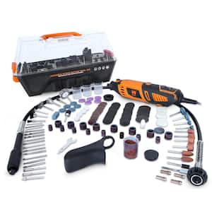 1.3 Amp Variable Speed Steady-Grip Rotary Tool with 190-Piece Accessory Kit, Flex Shaft and Carrying Case