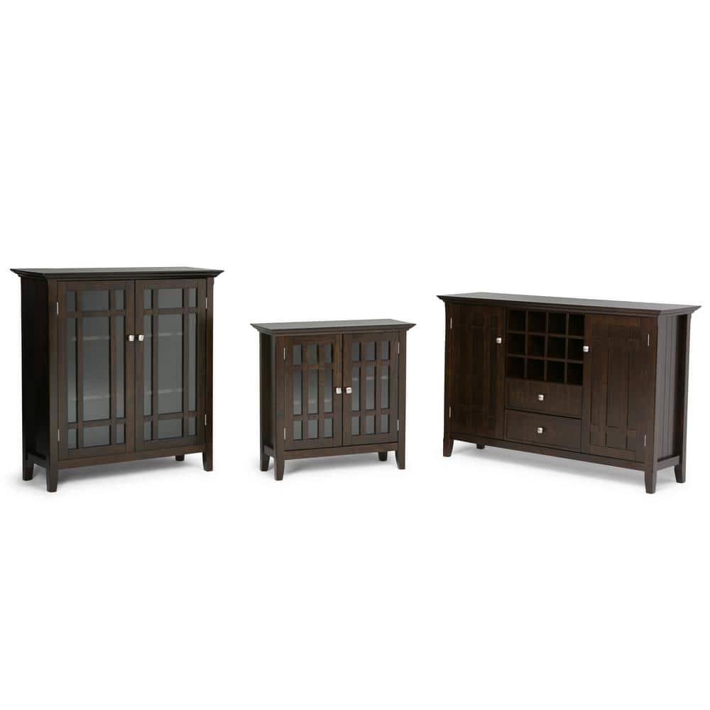 Bedford 53" Dark Tobacco Solid Wood Transitional Media Stand