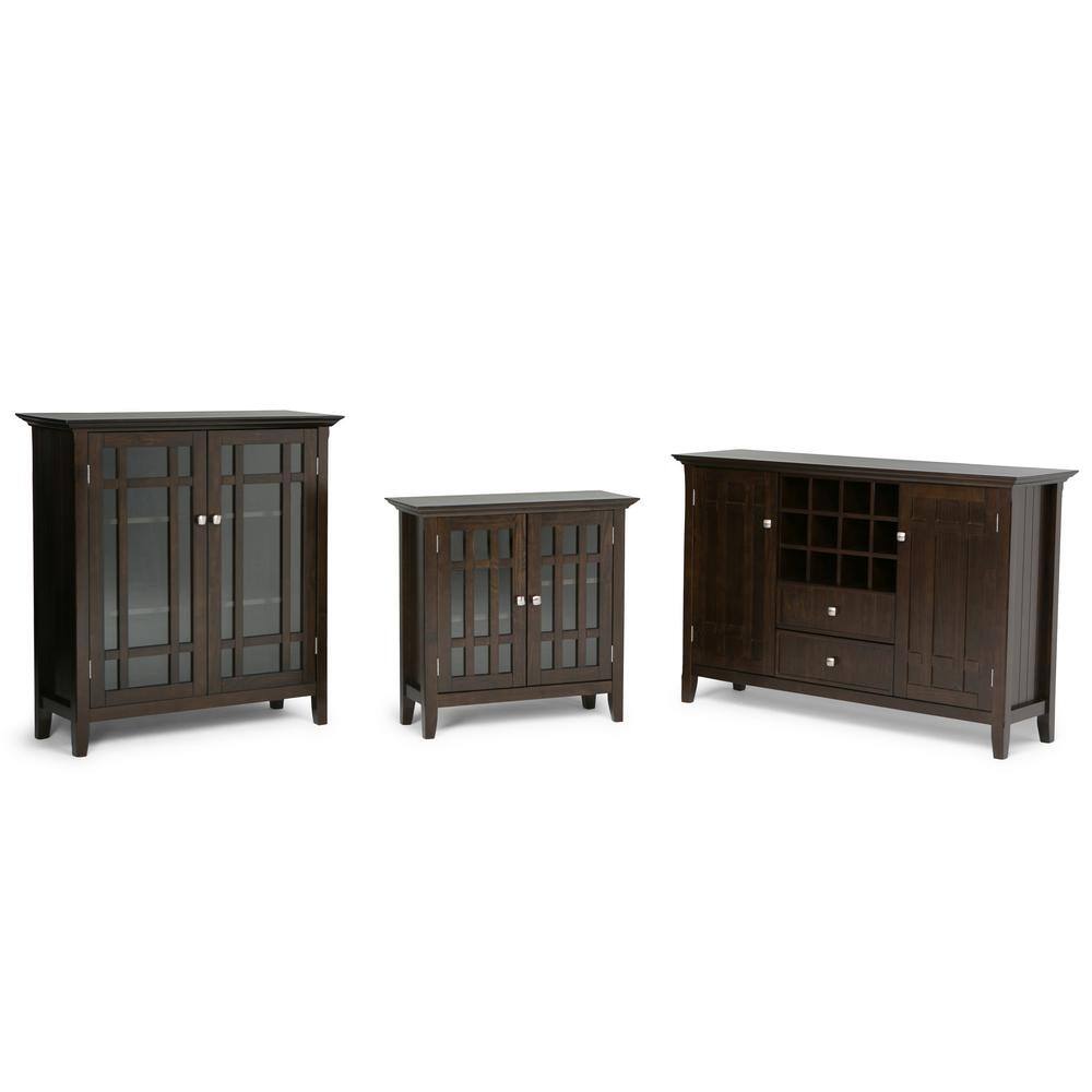Bedford 53" Dark Tobacco Solid Wood Transitional Media Stand