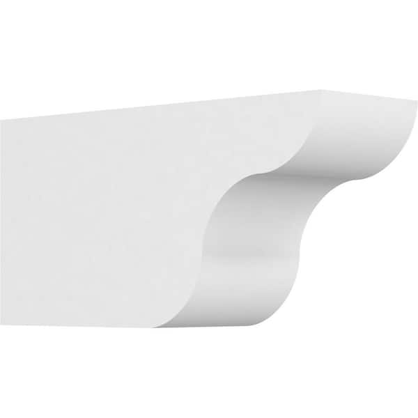 Ekena Millwork 4 in. x 6 in. x 12 in. Standard Carmel Architectural Grade PVC Rafter Tail Brace