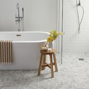 Restore Bright White 2x6 Glossy Ceramic Trim & Border Tile (0.1 sq. ft. / each)