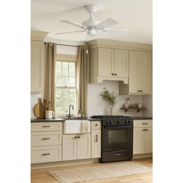 Hinkley Cabana 36" 3-Speed Indoor/Outdoor Ceiling Fan, Appliance White