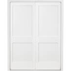 Steves & Sons 48 In. X 80 In. 1-Panel Primed White Shaker Solid Core ...