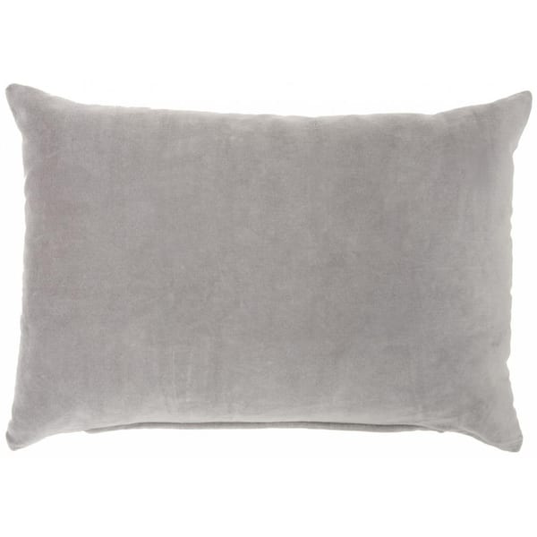 HomeRoots Jordan Grey Geometric Cotton 20 in. X 14 in. Throw Pillow