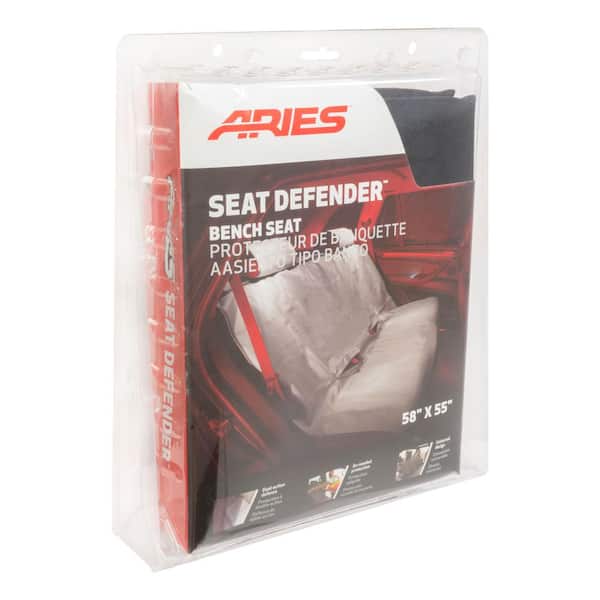 Aries Seat Defender 58" x 55" Removable Black Bench Seat Cover