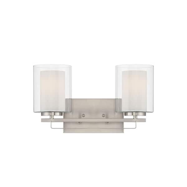 Parsons Studio 2-Light Brushed Nickel Bath Wall Mount