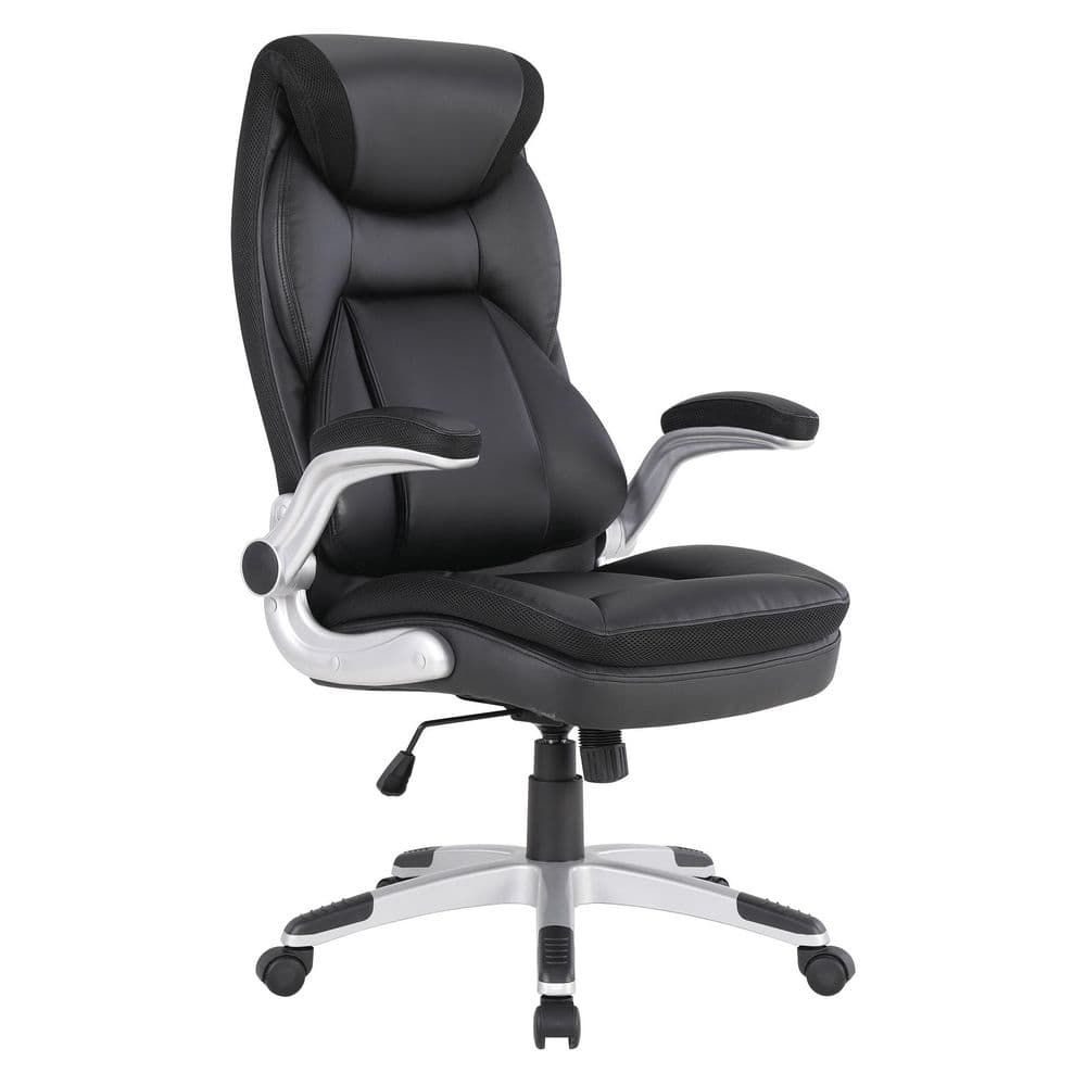 Office Star Work Smart™ Executive Chair Silver / Black Bonded