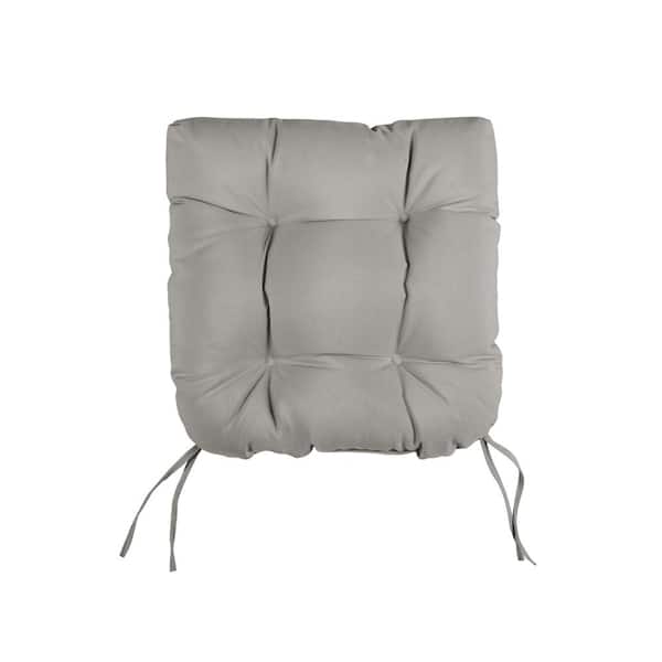 SORRA HOME Shadow Tufted Chair Cushion Round U-Shaped Back 16 x 16 x 3