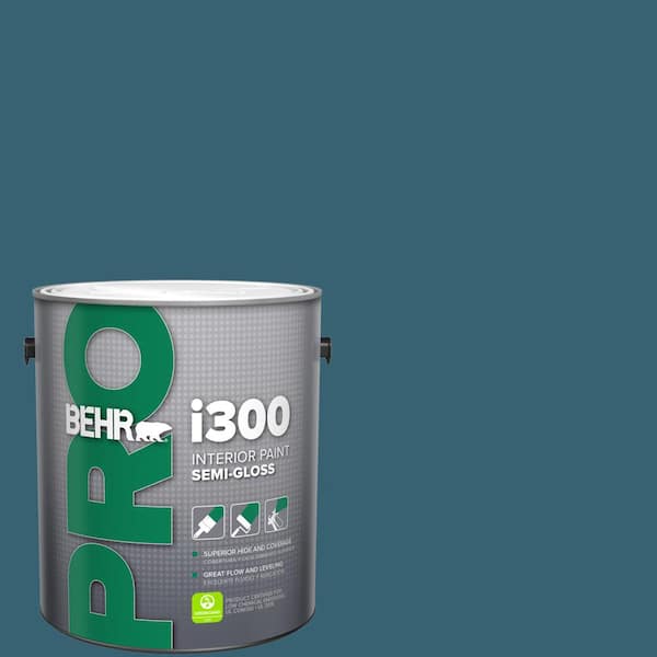BEHR PRO 1 gal. #PPU13-18 Bermudan Blue Semi-Gloss Interior Paint