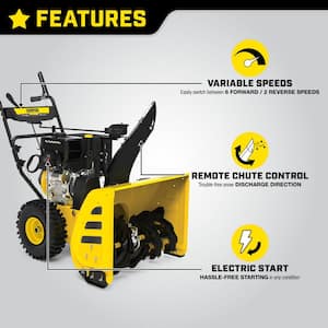 301cc 27 in. Two-Stage Gas Snow Blower with Electric Start