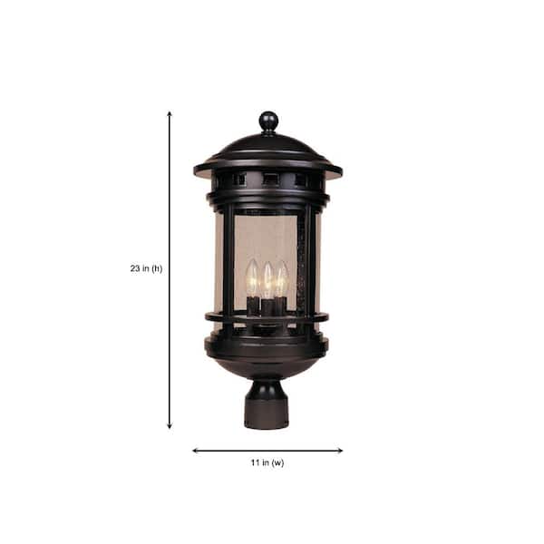 Sedona 9-Light 3-Head Oil Rubbed Bronze Outdoor Post Lantern Sedona 9-Light 3-Head Oil Rubbed Bronze Outdoor Post Lantern