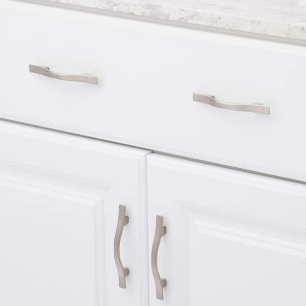 Toulouse Collection 3 in. (76 mm) Traditional Brushed Nickel Cabinet Arch Pull (10-Pack)