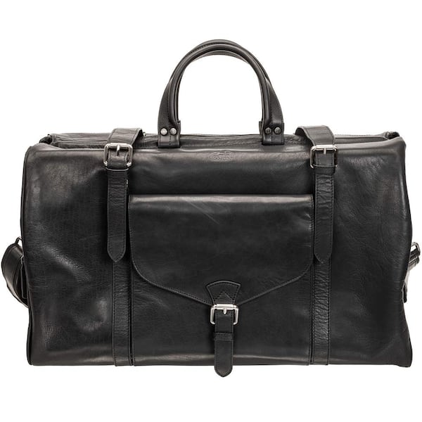 Buffalo Black Dowel Rod Carry-On Duffel Bag
