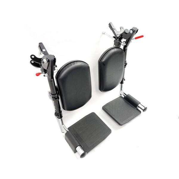 Dynamic Leg Rests Numhew 1 Pair Black Wheelchair elevating Leg Rests, with Padded Calf ...