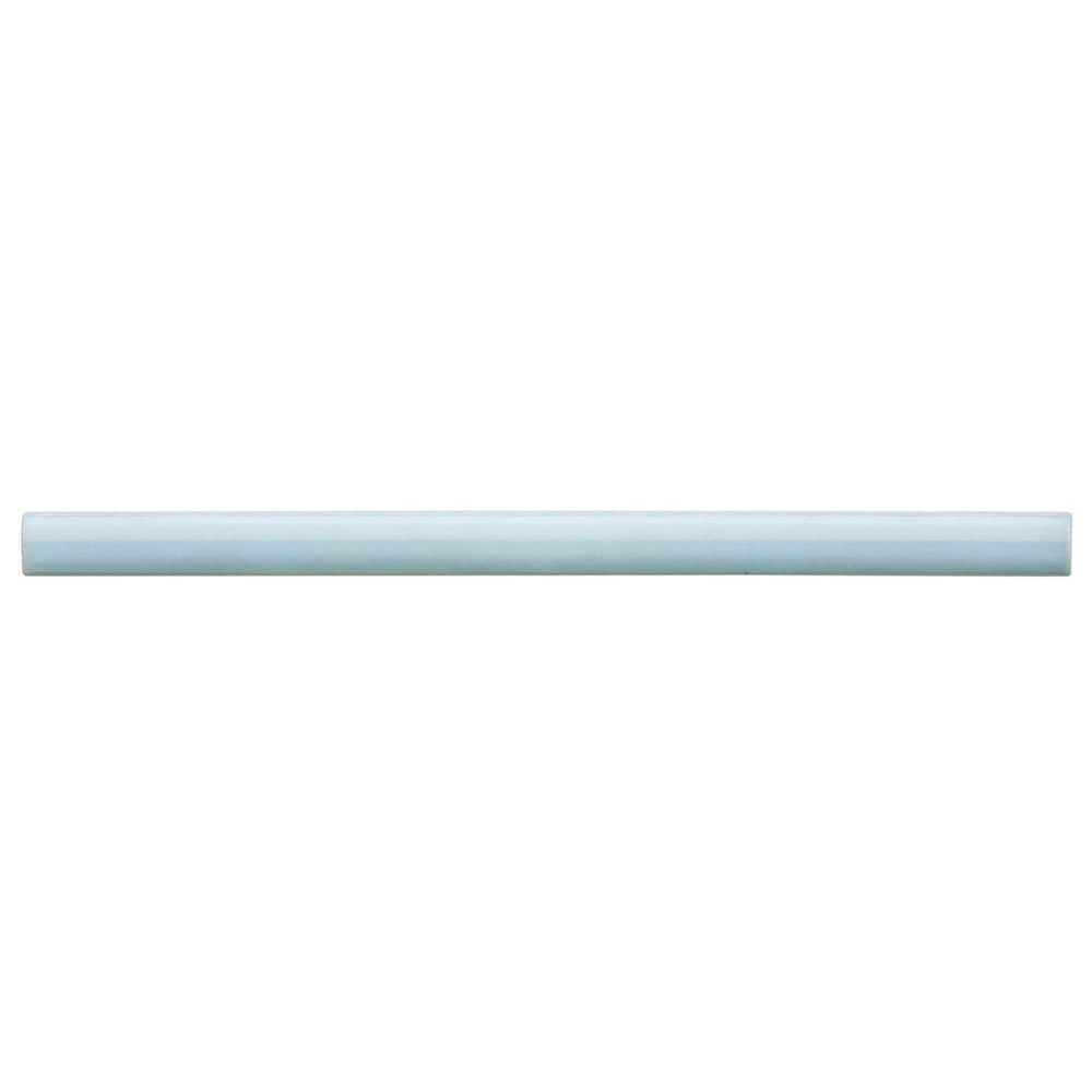 Cloe 0.5 in. x 8 in. Ceramic Jolly Miter Edge Backsplash Accessory Trim in Baby Blue (1.67 sq. ft. /Case) price history on PriceWatchPro